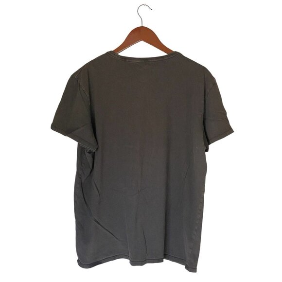 American Eagle Gray S/S T-Shirt Men's Size L Slouchy T Eagle Logo - Picture 2 of 5